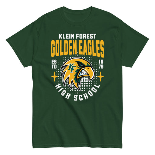 Klein Forest High School Golden Eagles Classic Unisex Forest Green T-shirt 204