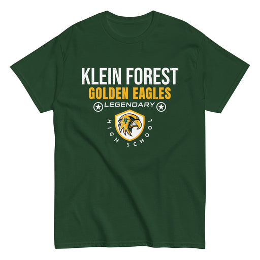 Klein Forest High School Golden Eagles Classic Unisex Forest Green T-shirt 003