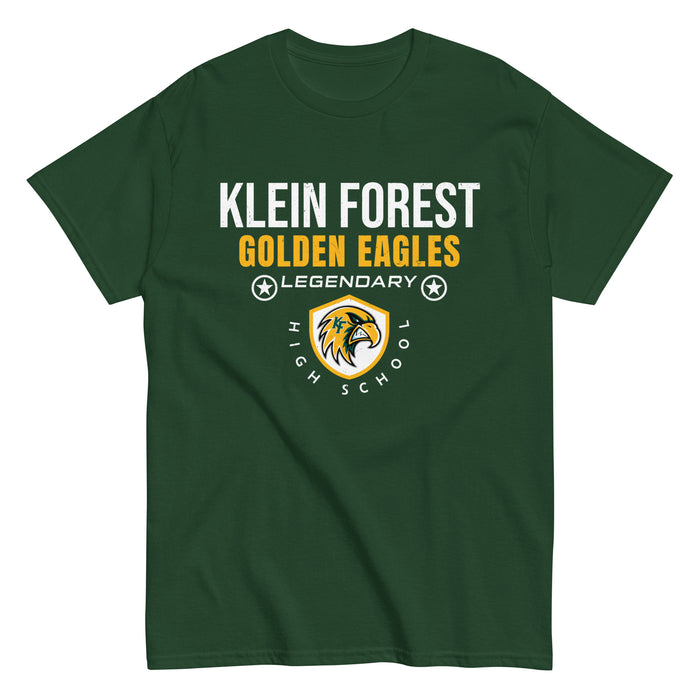 Klein Forest High School Golden Eagles Classic Unisex Forest Green T-shirt 003