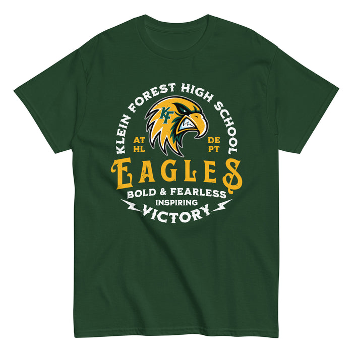 Klein Forest High School Golden Eagles Classic Unisex Forest Green T-shirt 206