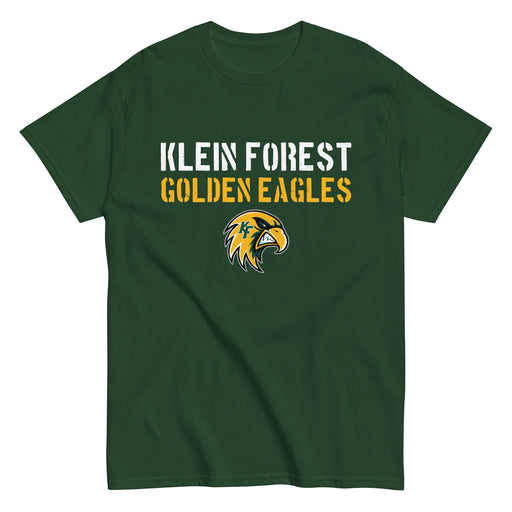 Klein Forest High School Golden Eagles Classic Unisex Forest Green T-shirt 017