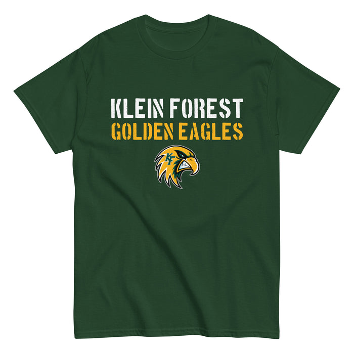 Klein Forest High School Golden Eagles Classic Unisex Forest Green T-shirt 017