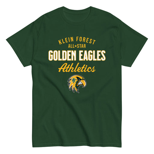 Klein Forest High School Golden Eagles Classic Unisex Forest Green T-shirt 034