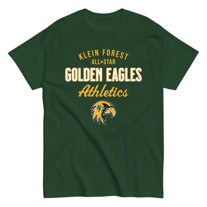 Klein Forest High School Golden Eagles Classic Unisex Forest Green T-shirt 034