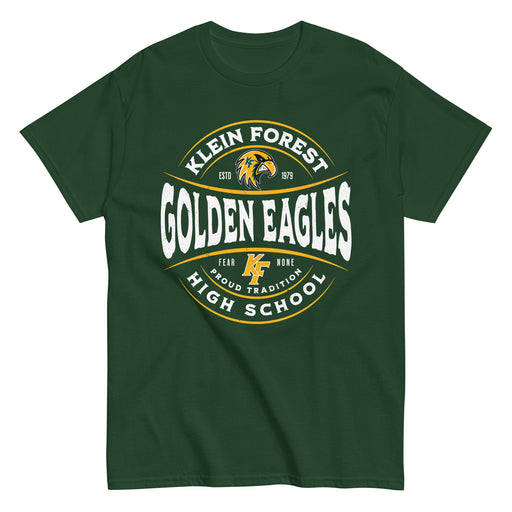 Klein Forest High School Golden Eagles Classic Unisex Forest Green T-shirt 218
