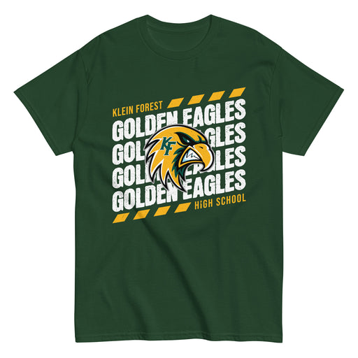 Klein Forest High School Golden Eagles Classic Unisex Forest Green T-shirt 223