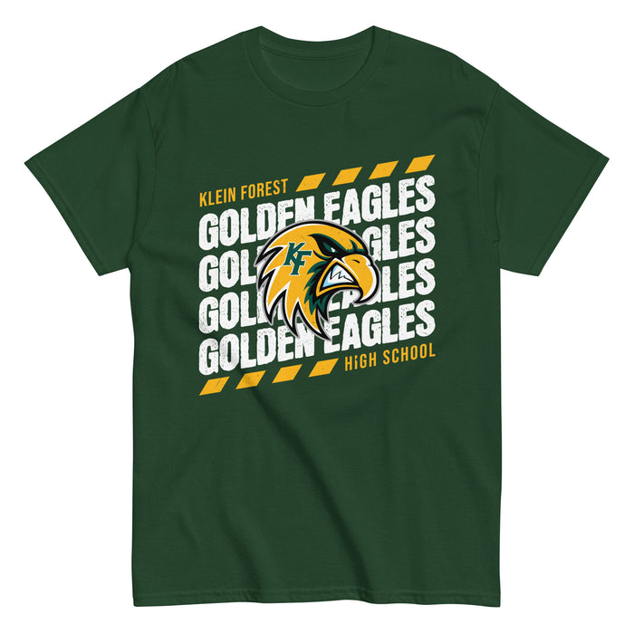 Klein Forest High School Golden Eagles Classic Unisex Forest Green T-shirt 223
