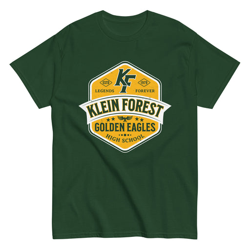 Klein Forest High School Golden Eagles Classic Unisex Forest Green T-shirt 209