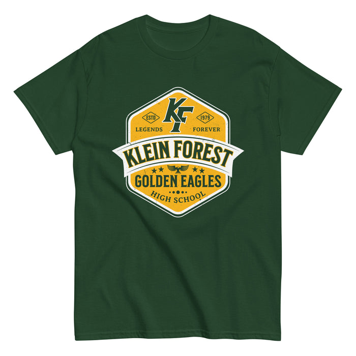 Klein Forest High School Golden Eagles Classic Unisex Forest Green T-shirt 209