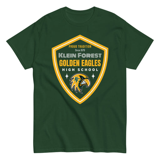 Klein Forest High School Golden Eagles Classic Unisex Forest Green T-shirt 225