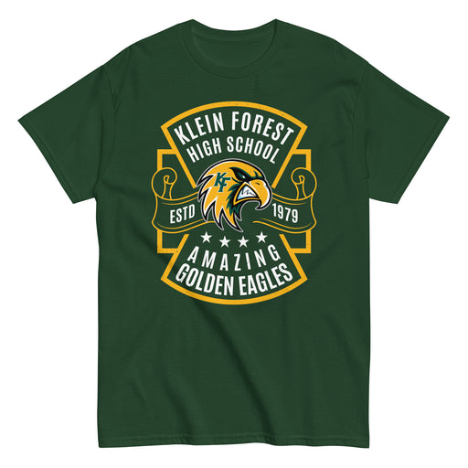 Klein Forest High School Golden Eagles Classic Unisex Forest Green T-shirt 207