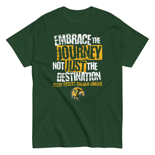 Klein Forest High School Golden Eagles Classic Unisex Forest Green T-shirt 232