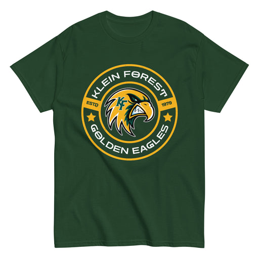 Klein Forest High School Golden Eagles Classic Unisex Forest Green T-shirt 239
