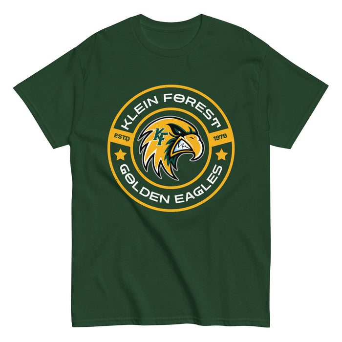 Klein Forest High School Golden Eagles Classic Unisex Forest Green T-shirt 239