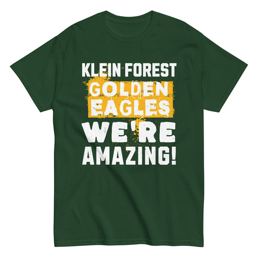 Klein Forest High School Golden Eagles Classic Unisex Forest Green T-shirt 231