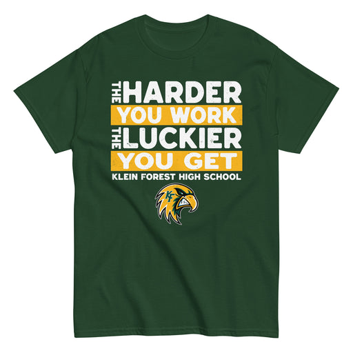 Klein Forest High School Golden Eagles Classic Unisex Forest Green T-shirt 238