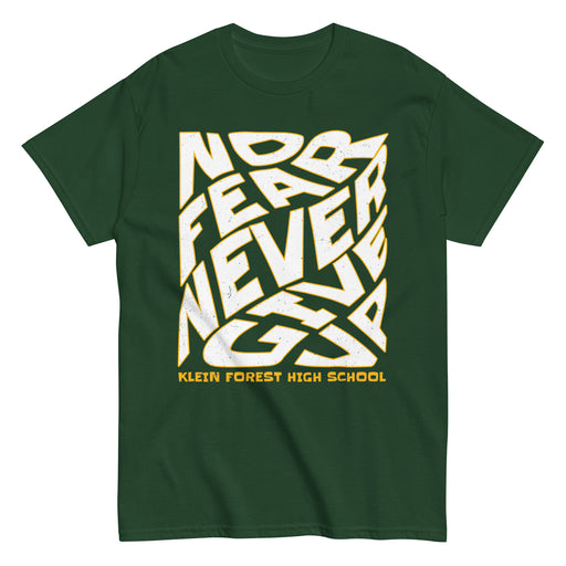 Klein Forest High School Golden Eagles Classic Unisex Forest Green T-shirt 236