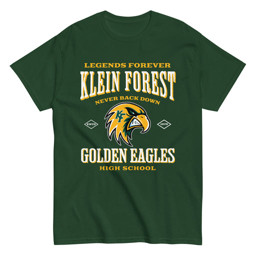 Klein Forest High School Golden Eagles Classic Unisex Forest Green T-shirt 230