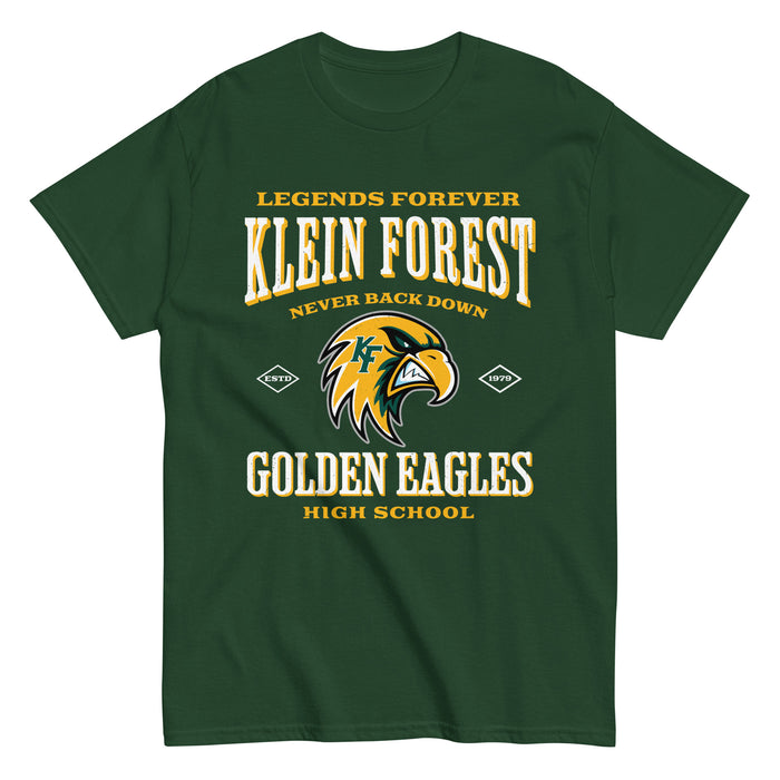 Klein Forest High School Golden Eagles Classic Unisex Forest Green T-shirt 230