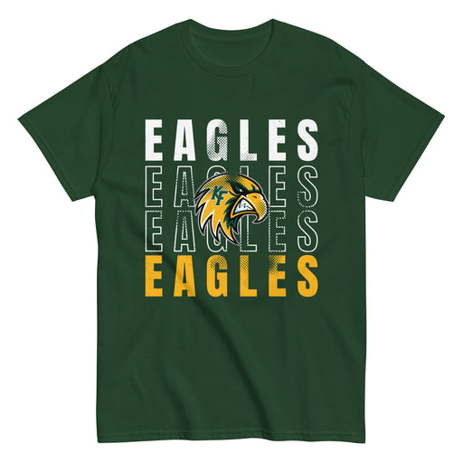 Klein Forest High School Golden Eagles Classic Unisex Forest Green T-shirt 233