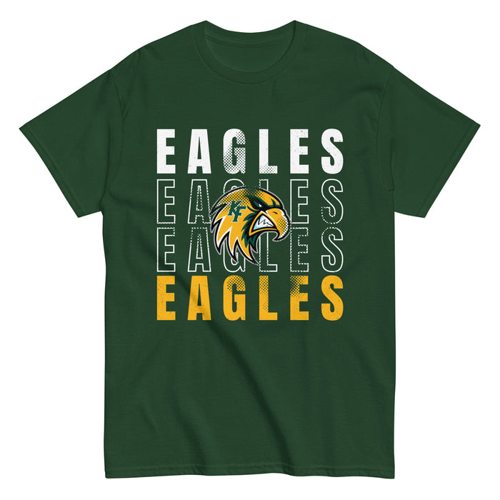 Klein Forest High School Golden Eagles Classic Unisex Forest Green T-shirt 233