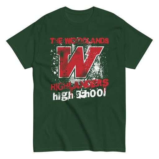 The Woodlands High School Highlanders Forest Green Classic Unisex T-shirt 205