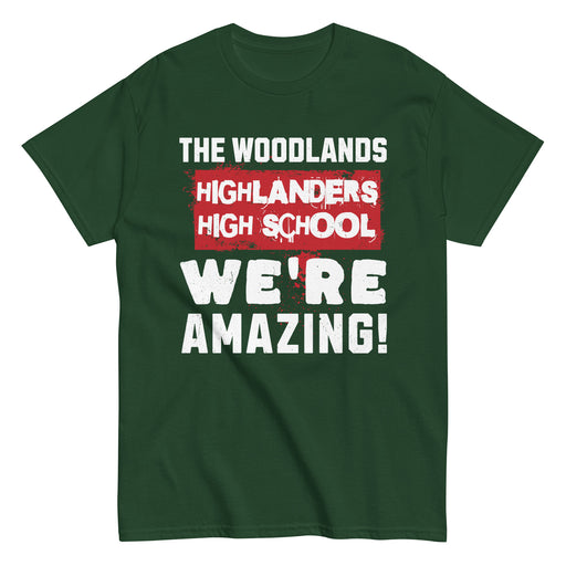 The Woodlands High School Highlanders Forest Green Classic Unisex T-shirt 231