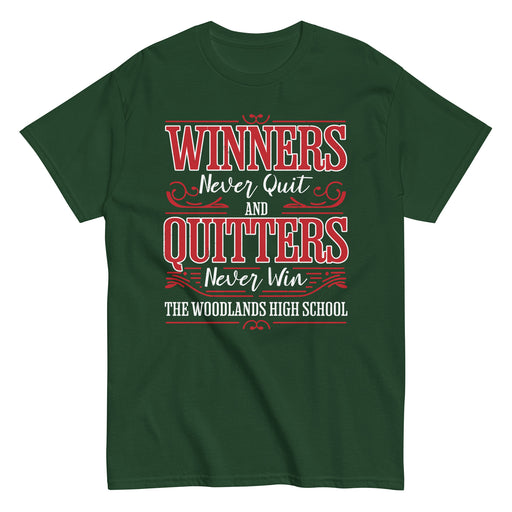 The Woodlands High School Highlanders Forest Green Classic Unisex T-shirt 237