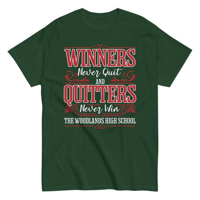 The Woodlands High School Highlanders Forest Green Classic Unisex T-shirt 237