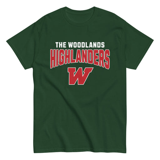 The Woodlands High School Highlanders Forest Green Classic Unisex T-shirt 234