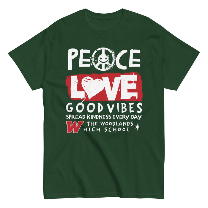 The Woodlands High School Highlanders Forest Green Classic Unisex T-shirt 240