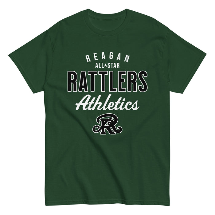 Reagan High School Rattlers Forest Green Classic Unisex T-shirt 034