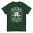 Green t-shirt with 'Reagan High School Rattlers' design on a white background - Classic t-shirt design 207