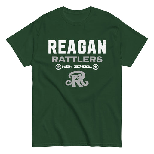 Reagan High School Rattlers Forest Green Classic Unisex T-shirt 003