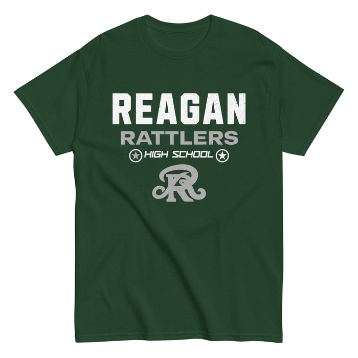 Reagan High School Rattlers Forest Green Classic Unisex T-shirt 003