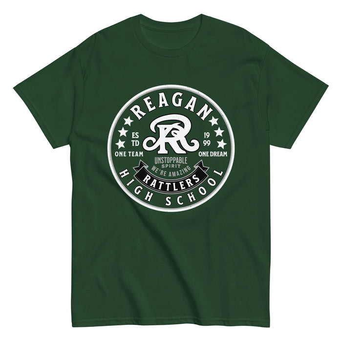 Reagan High School Rattlers Forest Green Classic Unisex T-shirt 215