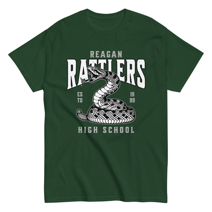 Reagan High School Rattlers Forest Green Classic Unisex T-shirt 213