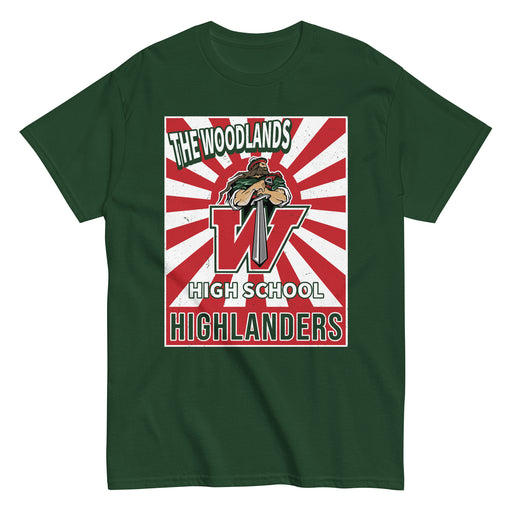 The Woodlands High School Highlanders Forest Green Classic Unisex T-shirt 226