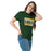 Woman wearing Klein Forest High School Golden Eagles Classic Unisex Forest Green T-shirt 098
