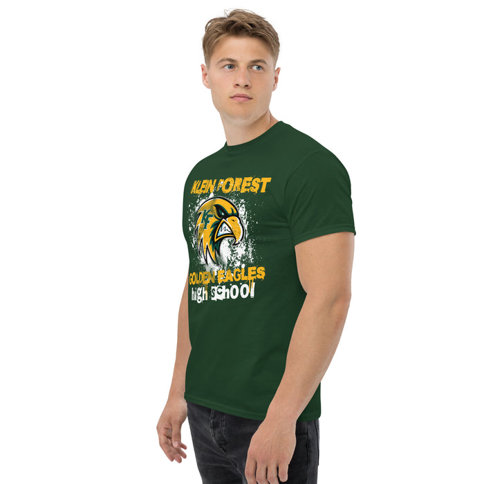 Side view of Klein Forest High School Golden Eagles Classic Unisex Forest Green T-shirt 205