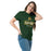 Woman wearing Klein Forest High School Golden Eagles Classic Unisex Forest Green T-shirt 202