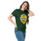 Woman wearing Klein Forest High School Golden Eagles Classic Unisex Forest Green T-shirt 209