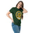 Woman wearing Klein Forest High School Golden Eagles Classic Unisex Forest Green T-shirt 220