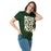 Woman wearing Klein Forest High School Golden Eagles Classic Unisex Forest Green T-shirt 236
