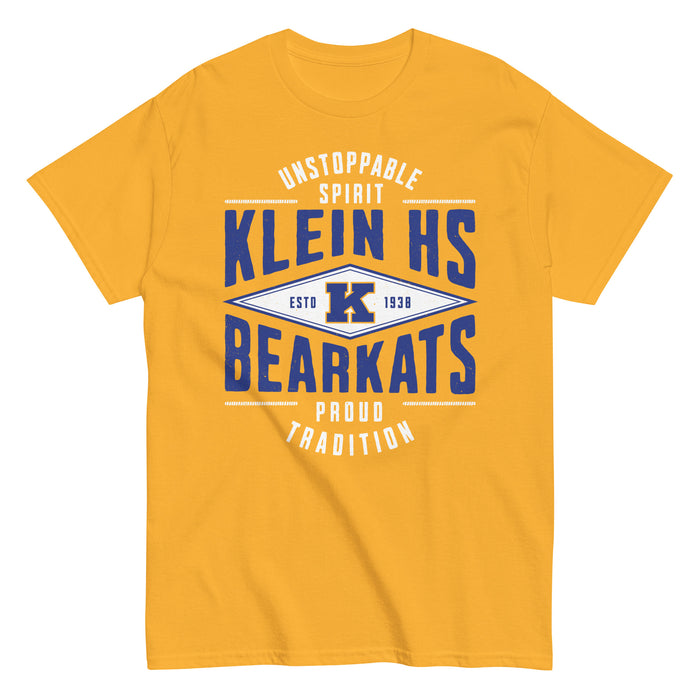 Klein High School Bearkats Gold Classic Unisex T-shirt 210