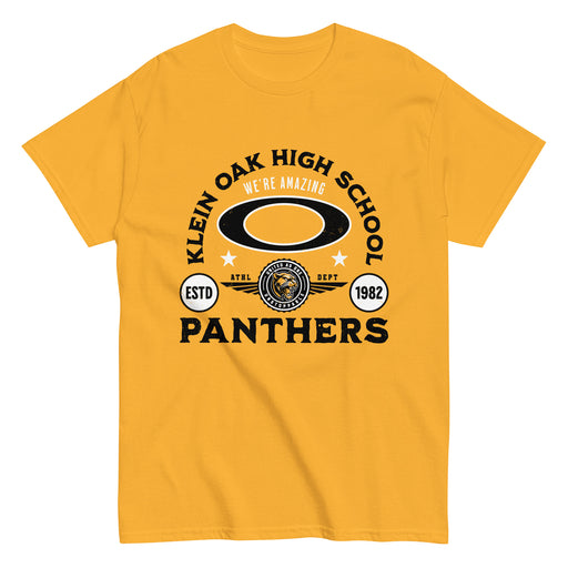 Klein Oak High School Panthers Classic Unisex Gold T-shirt 208