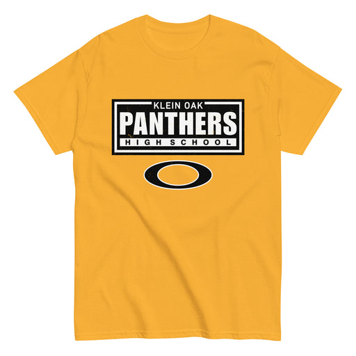 Klein Oak High School Panthers Classic Unisex Gold T-shirt 049