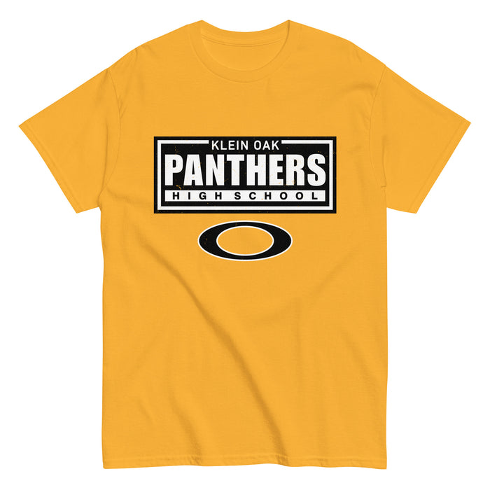 Klein Oak High School Panthers Classic Unisex Gold T-shirt 049
