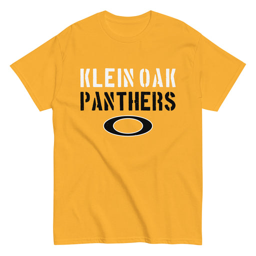 Klein Oak High School Panthers Classic Unisex Gold T-shirt 017