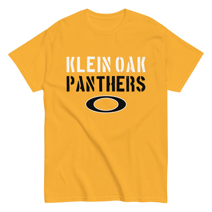 Klein Oak High School Panthers Classic Unisex Gold T-shirt 017